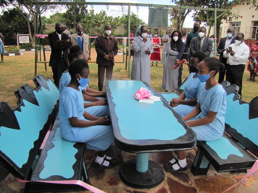 Out concrete chairs